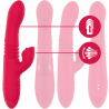 INTENSE - DUA VIBRADOR MULTIFUNCIÓN RECARGABLE UP and DOWN CON LENGUA ROJO
