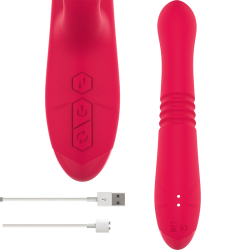 INTENSE - DUA VIBRADOR MULTIFUNCIÓN RECARGABLE UP and DOWN CON LENGUA ROJO