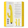 INTENSE - TOKY VIBRADOR MULTIFUNCIÓN RECARGABLE UP and DOWN CON ESTIMULADOR DE CLITORIS AMARILLO