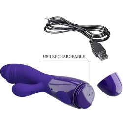 PRETTY LOVE - SNAPPY YOUTH VIBRADOR and ESTIMULADOR PUNTOG VIOLETA
