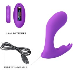 PRETTY LOVE - IDABELLE VIBRATION and PULSATION CONTROL REMOTO VIOLETA