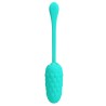 PRETTY LOVE - HUEVO VIBRADOR CON TEXTURA MARINA RECARGABLE VERDE AGUA