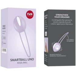 FUN FACTORY - SMARTBALL UNO BOLA PÉLVICA BLANCO - LILA PASTEL
