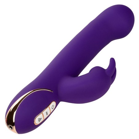 CALEXOTICS - JACK VIBRADOR RABBIT Y ESTIMULADOR 7 NIVELES DE VIBRACIÓN Y ONDAS ESTIMULADORAS AZUL