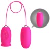 PRETTY LOVE - DAISY HUEVO VIBRADOR LENGUA ESTIMULADORA DE CLÍTORIS ROSA