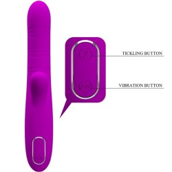PRETTY LOVE - ANGELIQUE VIBRADOR MULTIFUNCIÓN ESTIMULADOR DE CLÍTORIS MORADO