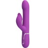 PRETTY LOVE - VIBRADOR and ESTIMULADOR MULTIFUNCIÓN 4 EN 1 MORADO