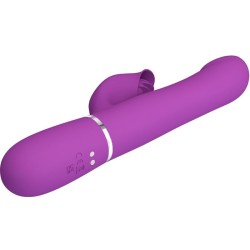 PRETTY LOVE - VIBRADOR and ESTIMULADOR MULTIFUNCIÓN 4 EN 1 MORADO