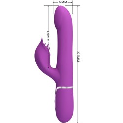 PRETTY LOVE - VIBRADOR and ESTIMULADOR MULTIFUNCIÓN 4 EN 1 MORADO
