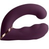 ROCKS- OFF - GEMINI VIBRADOR DUAL PUNTO G Y ESTIMULADOR CLÍTORIS MORADO