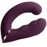 ROCKS- OFF - GEMINI VIBRADOR DUAL PUNTO G Y ESTIMULADOR CLÍTORIS MORADO