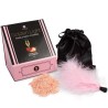 SECRETPLAY - GOLDEN LIGHT KIT POLVOS COMESTIBLES Y PLUMA FRESAS and CAVA