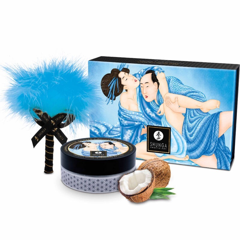 SHUNGA - KIT POLVOS DE MASAJE COMESTIBLE COCO SHUNGA - KIT POLVOS DE MASAJE COMESTIBLE COCO