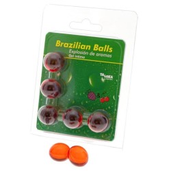 TALOKA - BRAZILIAN BALLS GEL ÍNTIMO FRESA and CEREZA 5 BOLAS