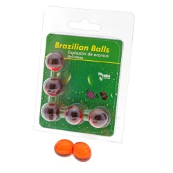 TALOKA - BRAZILIAN BALLS GEL ÍNTIMO FRESA and CHOCOLATE 5 BOLAS