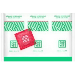CONFORTEX - SABANAS HIGIÉNICAS DESECHABLES INVIDUAL PRESERVATIVO FRESA