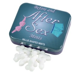 SPENCER and FLEETWOOD - CARAMELOS MENTA FORMA PENE PARA ANTES Y DESPUES DEL SEXO