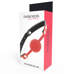 DARKNESS - MORDAZA SILICONA ROJO