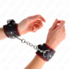 KINK - MUÑEQUERAS FORRADAS ROJO - NEGRO AJUSTABLE 17-29 CM X 6 CM