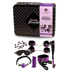 SECRETPLAY - BDSM SET 8PCS LILA - NEGRO