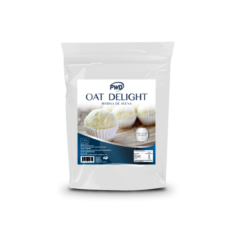 HARINA DE AVENA OAT DELIGHT CHOCOLATE BLANCO Y COCO 1.5 KG