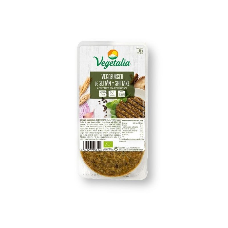 REFRIG VEGEBURGUER SEITAN y SHIITAKE BIO 160 G CCPAE