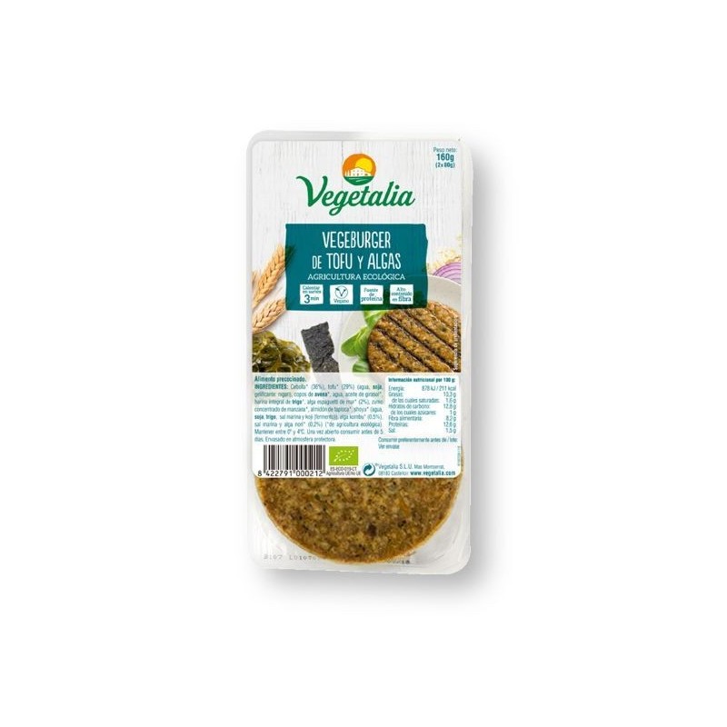 REFRIG VEGEBURGUER TOFU Y ALGAS BIO 160 G CCPAE