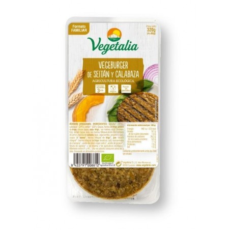 REFRIG VEGEBURGUER SEITAN CALABAZA BIO 320 G CCPAE
