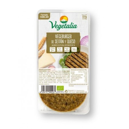 REFRIG VEGEBURGUER SEITAN Y QUESO  BIO 320G CCPAE