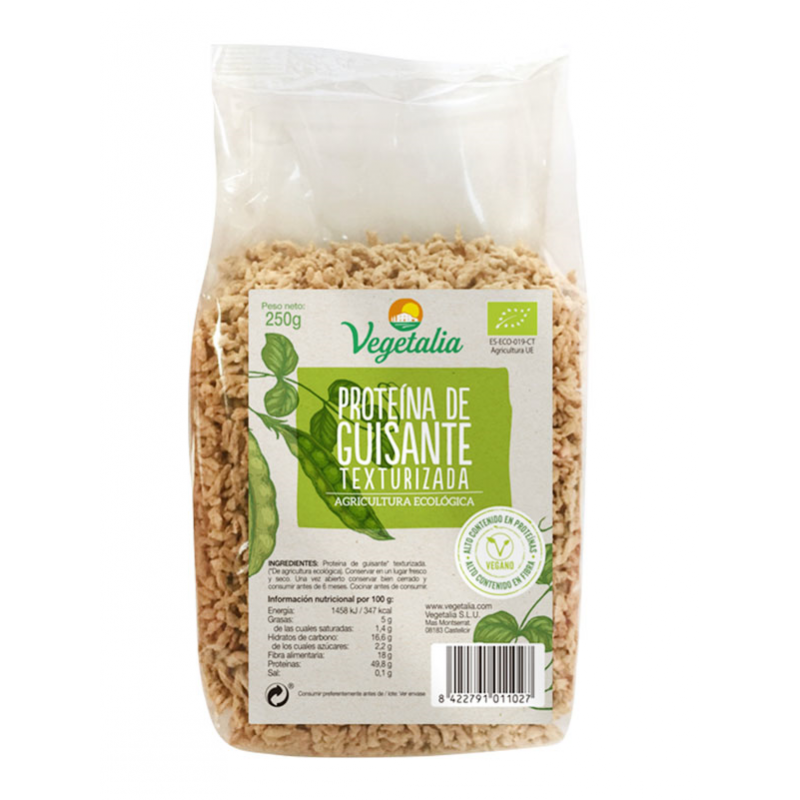 PROTEINA DE GUISANTE TEXTURIZADA BIO 250 GR