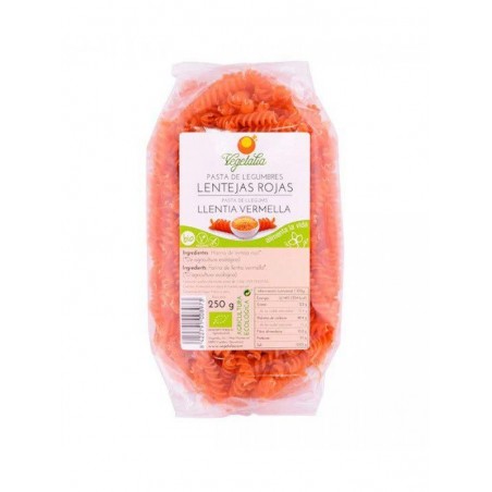 ESPIRALES DE LENTEJAS ROJAS SIN GLUTEN BIO 250g