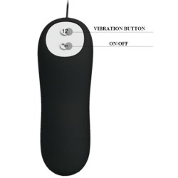 PRETTY LOVE - PLUG ANAL SILICONA FORMA ANCLA 12 MODOS VIBRACIÓN NEGRO