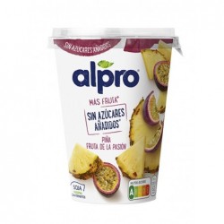 REFRIG YOGUR VEGETAL PIÑA Y FRUTA DE LA PASIÓN 400 GR