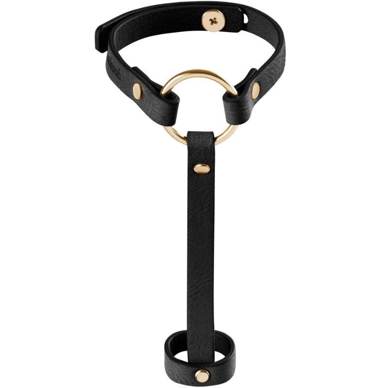 BIJOUX - INDISCRETS MAZE BRAZALETE - ARNÉS PARA MANOS NEGRO