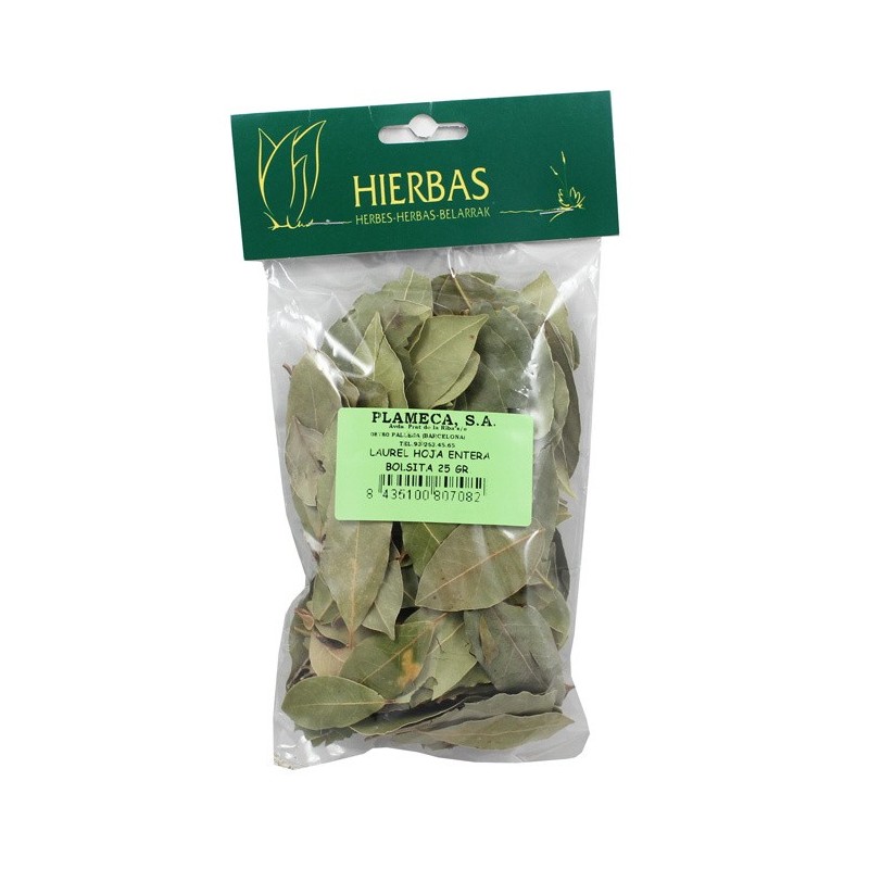 LAUREL HOJA ENTERA BOLSITA 25 Gr