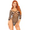 LEG AVENUE - TEDDY CON AGUJEROS TALLA ÚNICA