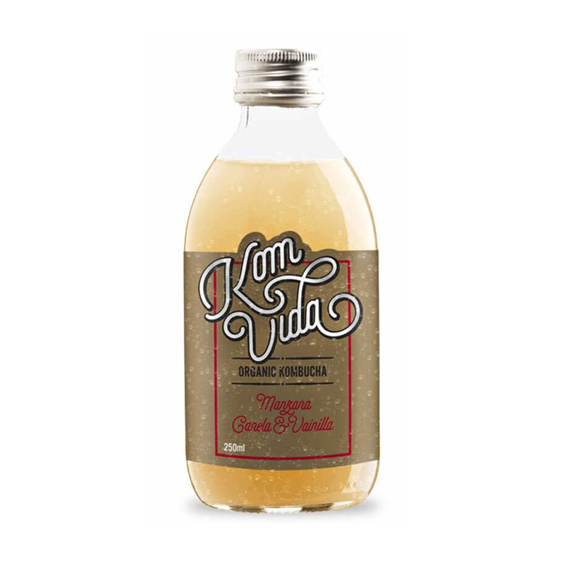 REFRIG KOMVIDA KOMBUCHA MANZANA CANELA VAINILLA 250 ML
