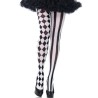 LEG AVENUE - MEDIAS ARLEQUIN NEGRO-BLANCO