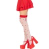 LEG AVENUE - CALCETINES ALTOS CHAMPIÑONES ROJO-BLANCO