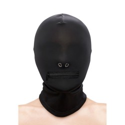 NS NOVELTIES - FETISH and FASHION PASAMONTAÑAS COMPLETO CON CREMALLERA NYLON NEGRO