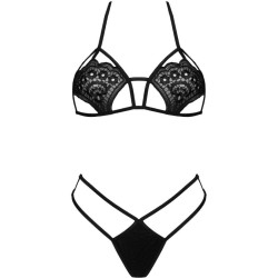 LIVCO CORSETTI FASHION - JIMENA LC 20216 SUJETADOR TANGA NEGRO TALLA ÚNICA