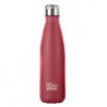BOTELLA BBO TERMO ACERO INOXIDABLE 350ML ROJA y  FUNDA IRISANA