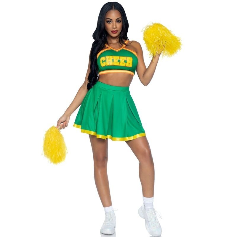 LEG AVENUE - DISFRAZ ANIMADORA VERDE S-M