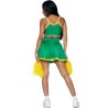 LEG AVENUE - DISFRAZ ANIMADORA VERDE S-M