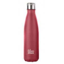 BOTELLA BBO TERMO ACERO INOXIDABLE 500ML ROJA  y  FUNDA IRISANA