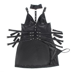 SUBBLIME - 954413 BODY BONDAGE DE CUERO NEGRO L-XL