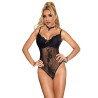 SUBBLIME - 955618 BODY DE ENCAJE CON CIERRE INFERIOR NEGRO S-M