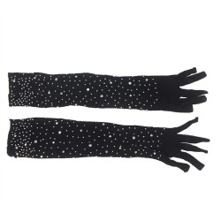 SUBBLIME - 957469 GUANTES TRANSPARENTES CON BRILLO NEGRO S-M