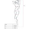 PASSION - WOMAN BS020 BODYSTOCKING NEGRO TALLA ÚNICA