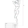 PASSION - WOMAN BS024 BODYSTOCKING BLANCO TALLA ÚNICA